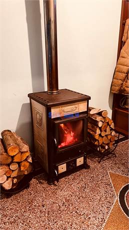 riscaldamento con stufa a legna