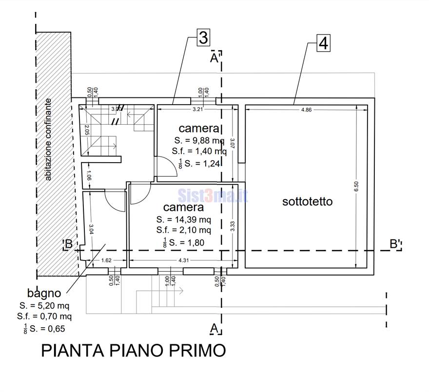 Pianta piano primo