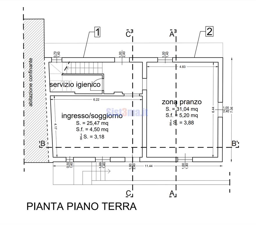 Pianto piano terra