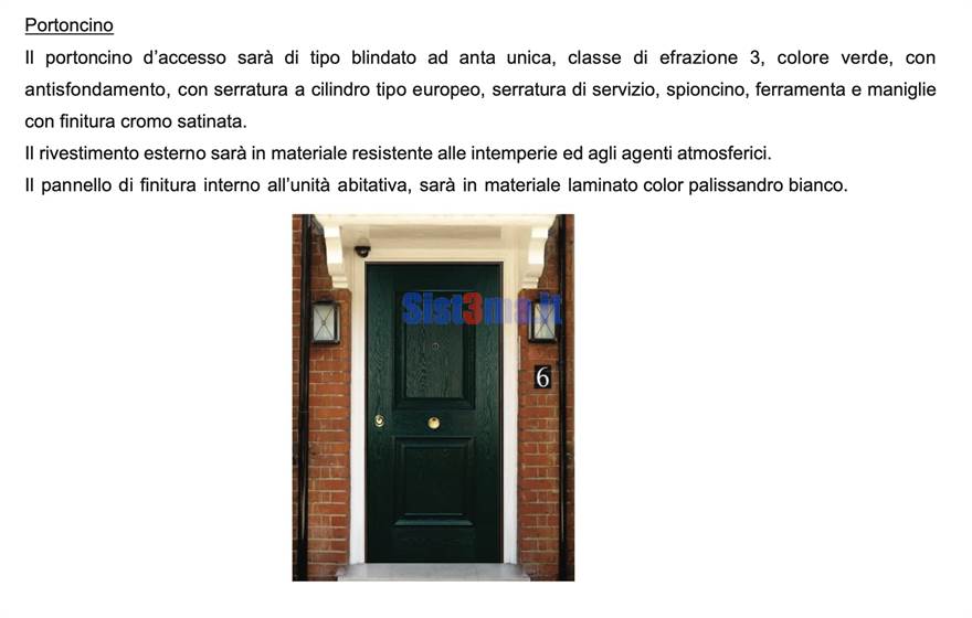 Portoncino ingresso
